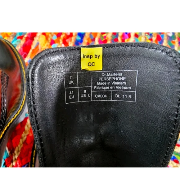 DR. MARTENS Persephone Boots BLACK BUTTERO - Picture 9 of 11